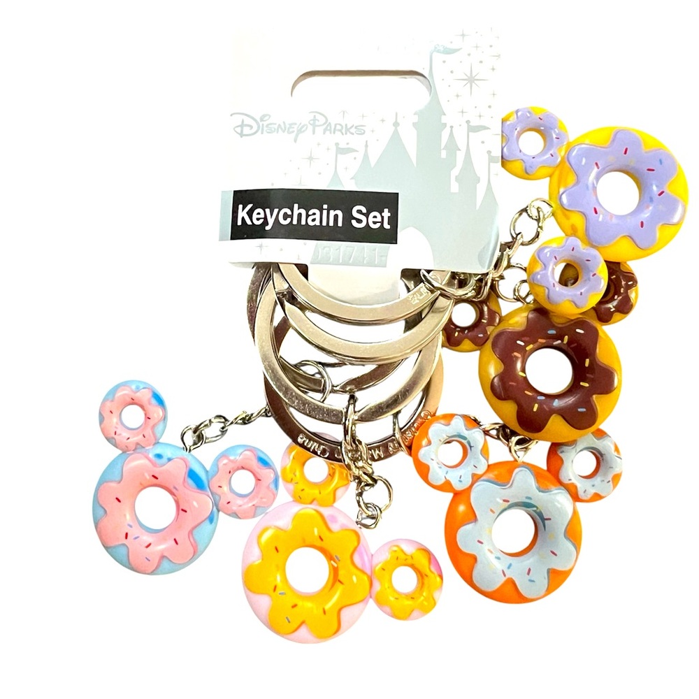 NWT Disney Donuts Keychain Set